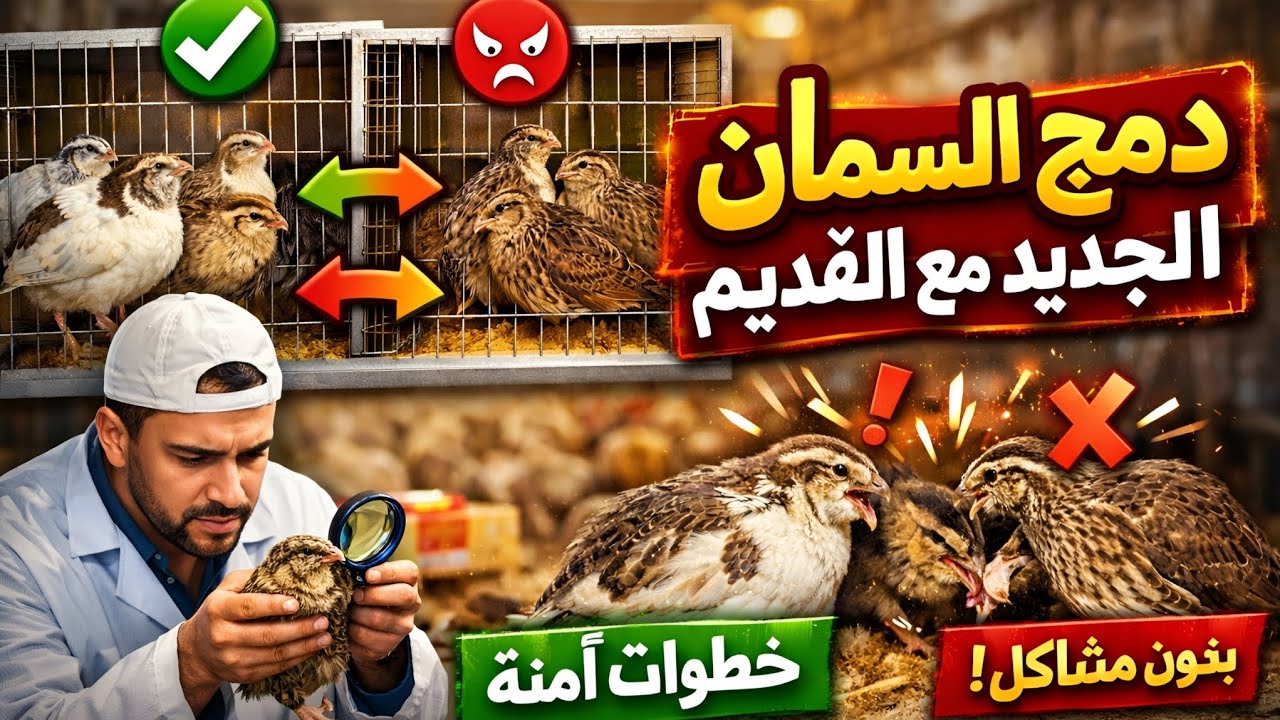 دمج السمان الجديد مع السمان القديم بدون شجار | الطريقة الصحيحة 100% .