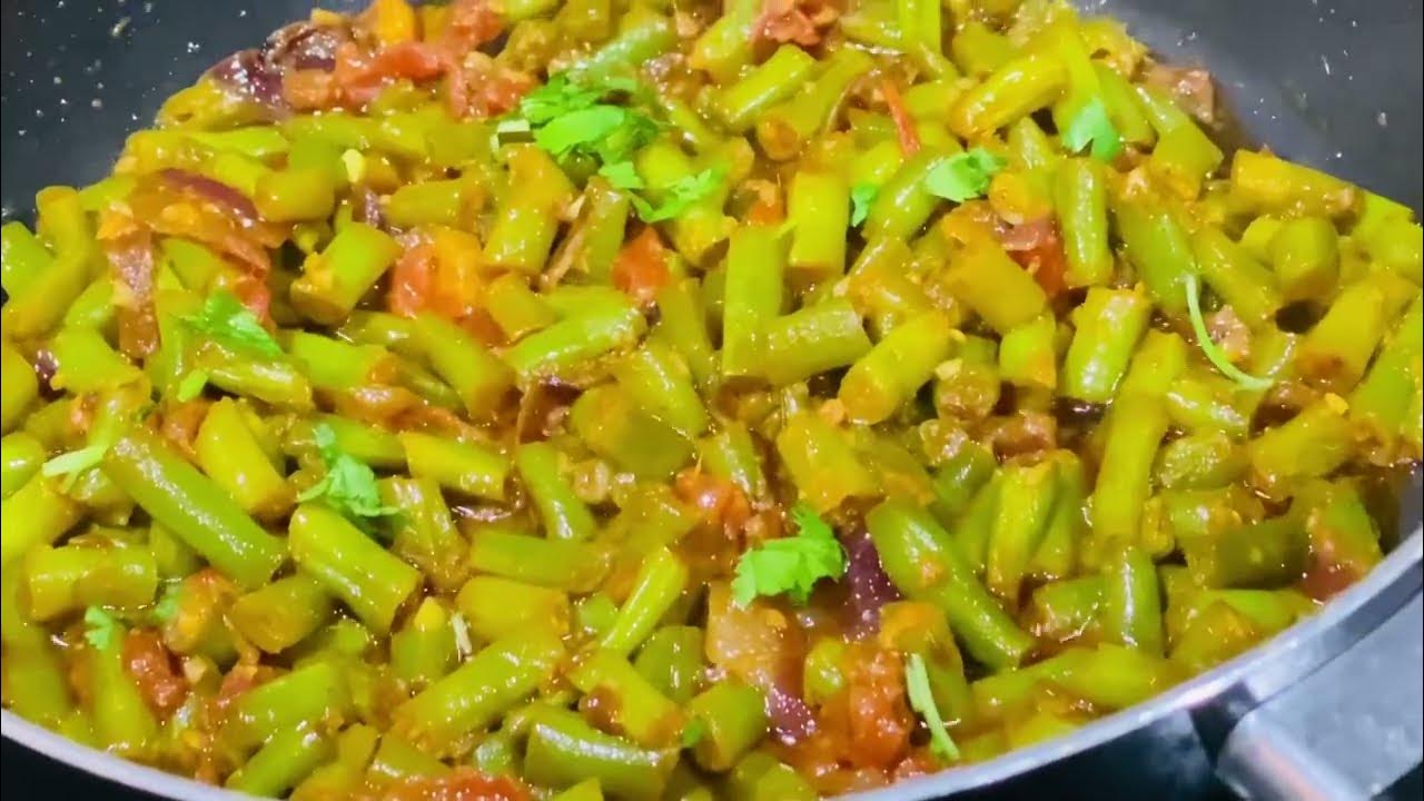How To Cook Green Beans French Beans Recipe Green Beans Sabji