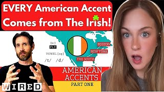 Accent Expert Gives a Tour of U.S.  Accents | WIRED | Irish Girl Reacts