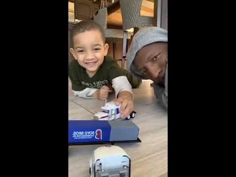 Playing Trucks With My Grandson