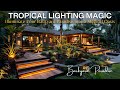 Tropical backyard lighting illuminate your backyard paradise into a magical courtyard garden