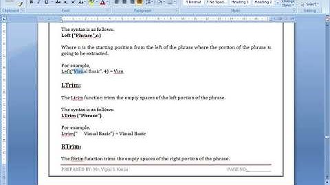 MATH FUNCTION AND STRING FUNCTION IN VB.NET