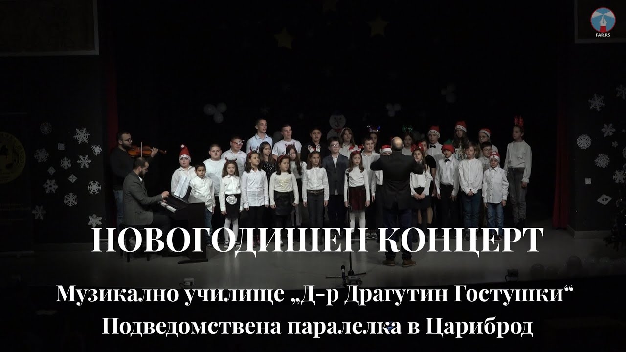 Музикален новогодишен подарък на ученици от  МУ „Д-р Драгутин Гостушки“ – паралелка в Цариброд