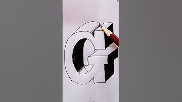 3D Drawing G #shorts #3dart #prakashkumarart #3ddrawing