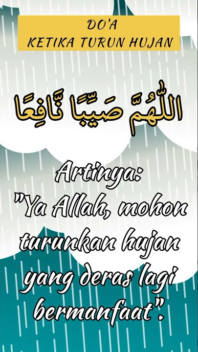 DOA KETIKA TURUN HUJAN