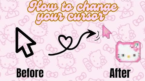 ✨ How to Change Your Cursor(Hello Kitty)🩷| Aesthetic Desktop Glow-Up ✨