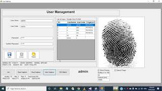 Fingerprint Scanner Mantra MSF100 Vb.Net Fingerprint Login screenshot 5