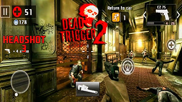 dead trigger 2 zombie Survival shooting gameplay - Android gameplay