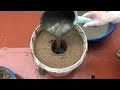 Try Making A Pot Of  Cement And Foam Carpet  . Cement Craft Ideas (Beautiful And Easy )