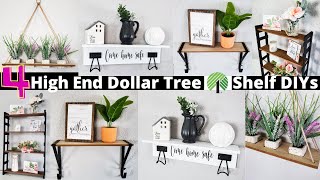 4 High End Dollar Tree Shelf DIYs | Dollar Tree DIYs | DT Wall Shelf 4 Ways |