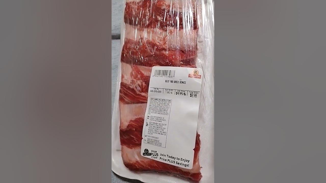 Beef Rib Back Bones, ShopRite Price Plus club YouTube