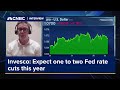 Invesco: Expect one to two Fed rate cuts this year