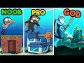 Minecraft - UNDERWATER BASE CHALLENGE! (NOOB vs. PRO vs. GOD)