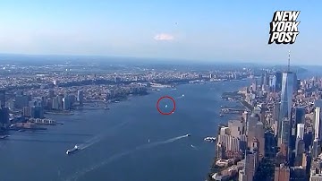 Mysterious orb zooming past NYC accidentally caught on film by local news chopper