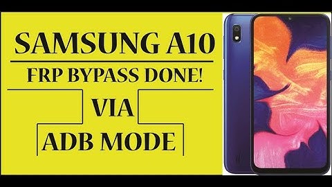 Samsung A10 FRP Bypass Android 11 | New ADB Method 2023