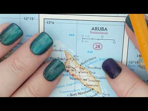 ASMR ~ Aruba, Netherlands History & Geography ~ Soft Spoken Map Tracing Google Earth