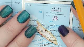 ASMR ~ Aruba, Netherlands History & Geography ~ Soft Spoken Map Tracing Google Earth screenshot 2