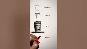 how to draw a coffee cup 😳😳 #howtodraw #art #drawing #viral #shorts
