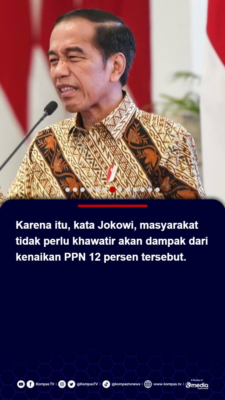 Jokowi Buka Suara soal PPN 12 Persen: Sudah Diputuskan DPR, Pemerintah Melaksanakan #jokowi #ppn