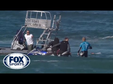 SHARK ATTACK! Pro Surfer Mick Fanning encounters shark in South Africa