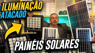 Painéis Solares  Refletores Lâmpadas no Atacado Fornecedor na Galeria Page Brás