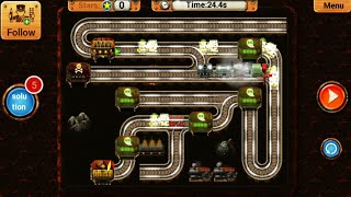 Rail Maze 2 Dungeon Levels Gameplay - Train Puzzle Game - Android Gameplay #167 screenshot 2