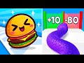 Snake Run Race vs Food Run 2026 Max Level Unlocked SpeedRun Gameplay