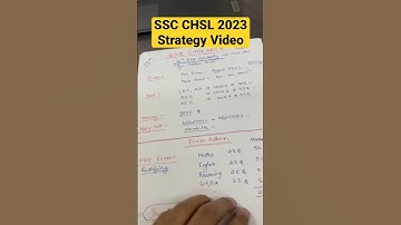 SSC CHSL 2023 Strategy 🔥🤩 | Video on my YouTube | #sscchsl #youtubeshorts