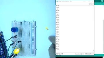 아두이노 조도센서로 led 제어하기 동작영상([arduino] Controlling the LED with the illuminance sensor)