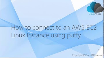 How To Connect To An AWS EC2 Linux Instance Using Putty