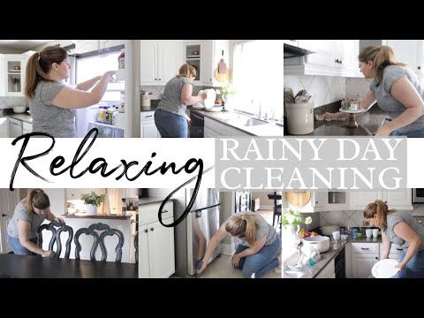 Relaxing Rainy Day Clean With Me | Relaxing and Inspiring Cleaning Motivation | Cleaning Therapy