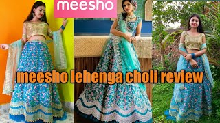 Meesho Lehenga haul/beautiful Lehenga Choli review/affordable 