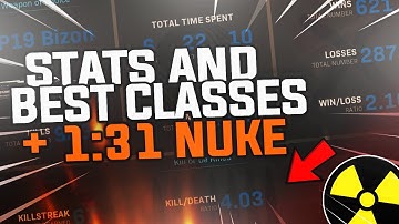 BEST CLASS SETUPS & MY STATS + 91 SECONDS NUKE on MODERN WARFARE