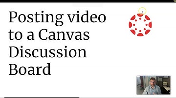 Posting Video in a Canvas Discussion Board
