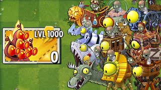 Plants Vs Zombies 2 Final Boss - Every Random Plant LEVEL 1000 Attack Pvz2 All Bosses Fight!