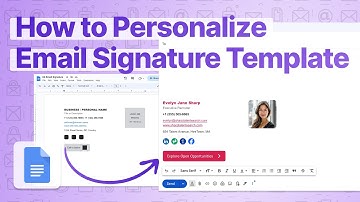 How to Personalize Email Signature Template in Google Docs