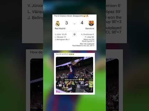 Barcelona beat Real Madrid