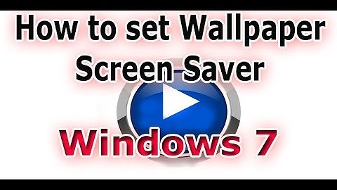 GTU CCC Practical Exam Video 10 how to set Wall paper and screensaver windows 7