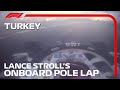 Lance Stroll's Pole Lap | 2020 Turkish Grand Prix | Pirelli