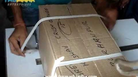 box strapping machine, case strapping machine, semi auto box strapper