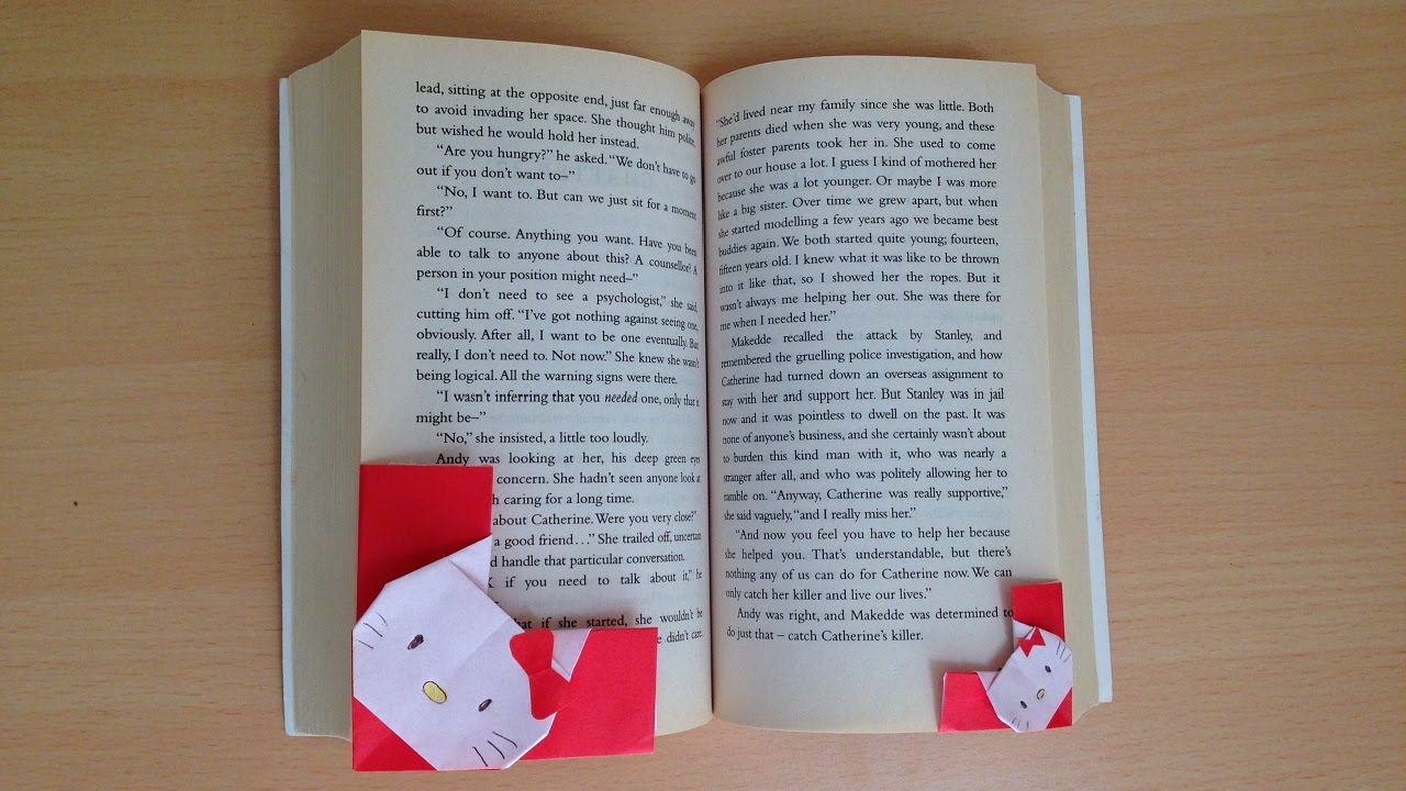 折り紙 キティちゃん しおり 簡単な折り方 Niceno1 Origami Hello Kitty Bookmark Youtube