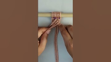 DIY Macrame Square Knot Box #diy  #macrame #squareknot #basicmacrame #macrametutorial #craft