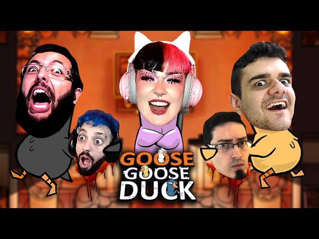 OS MAIORES IDIOTAS ESTÃO DE VOLTA! 😱  Goose Goose Duck c/ Cauezão,  Guinas, Souzones, Coelho e + 