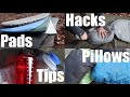 Camping Mats, Pads, Pillows and Sleeping Gear. Tips on Keeping Warm and Comfortable at Night.