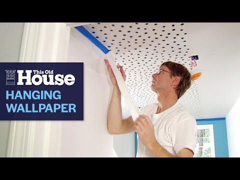 Video: How to stick wallpaper on the ceiling