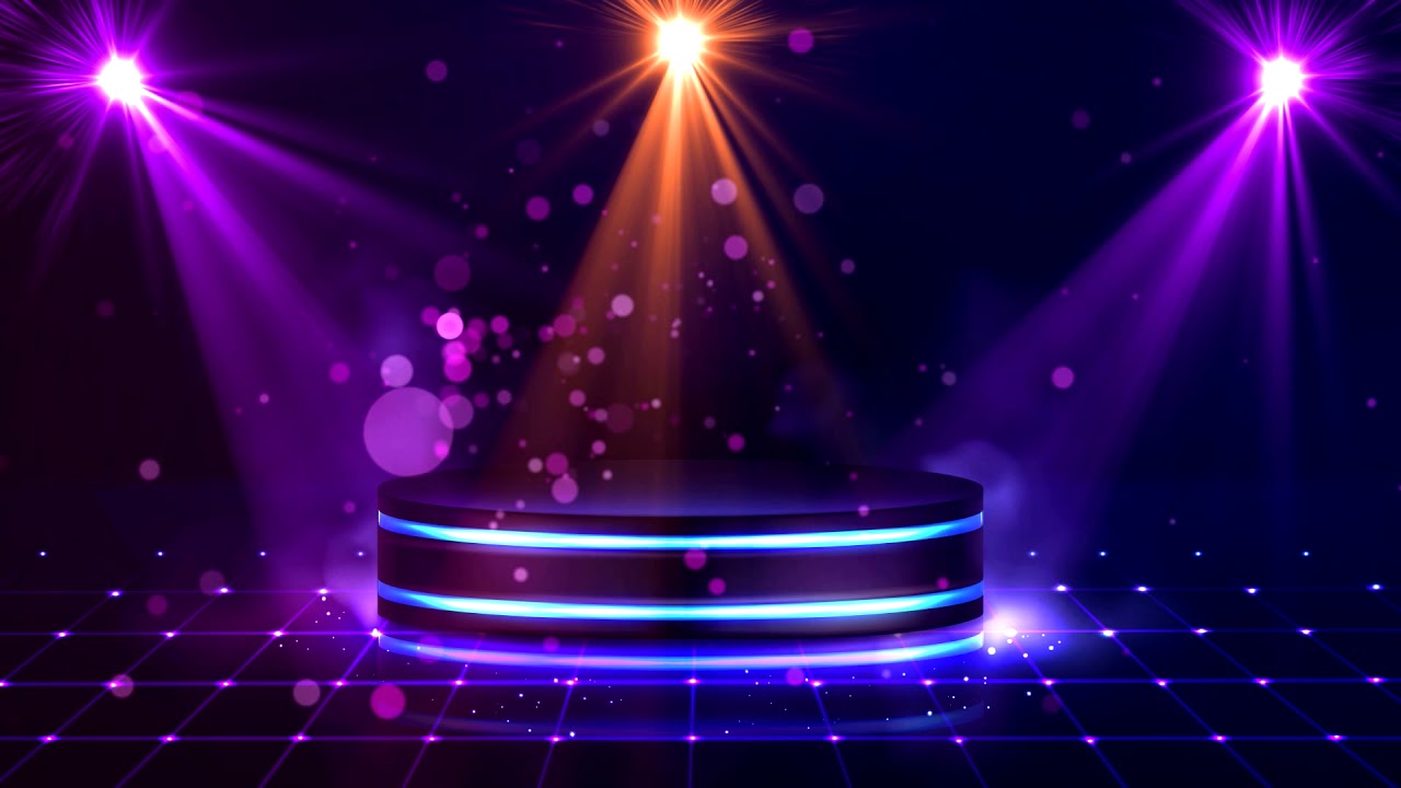 Modern Design Stage Spotlights Effect Background Video II free animated ...