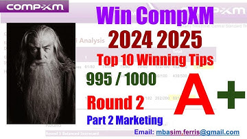 CompXM Round 2 Part 2 Marketing - CompXM Guide  Top Results 999 of 1000 - CompXM 2025 guide Comp XM