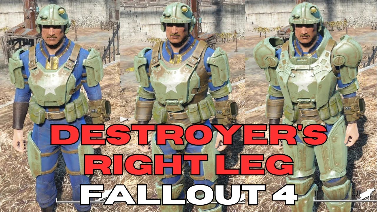 Destroyer's right leg - How to Get a a legendary armor piece in Fallout ...
