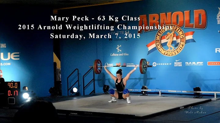 Mary Peck Lifting at the 2015 Arnold Weightlifting...