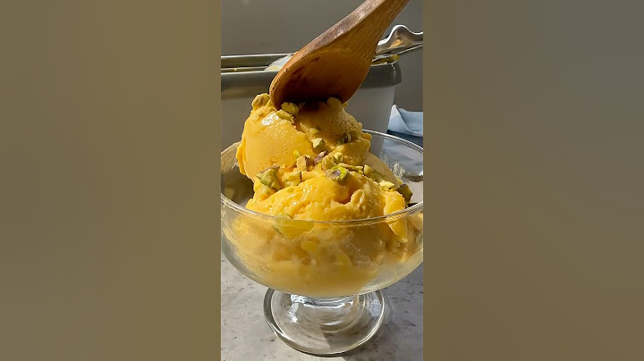 Glace à la mangue sans sorbetière 🥭
